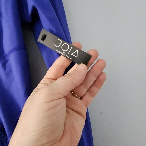 JOIA performance wear full zip  blue stretch UV protection moisture wicking new - Picture 6 of 12